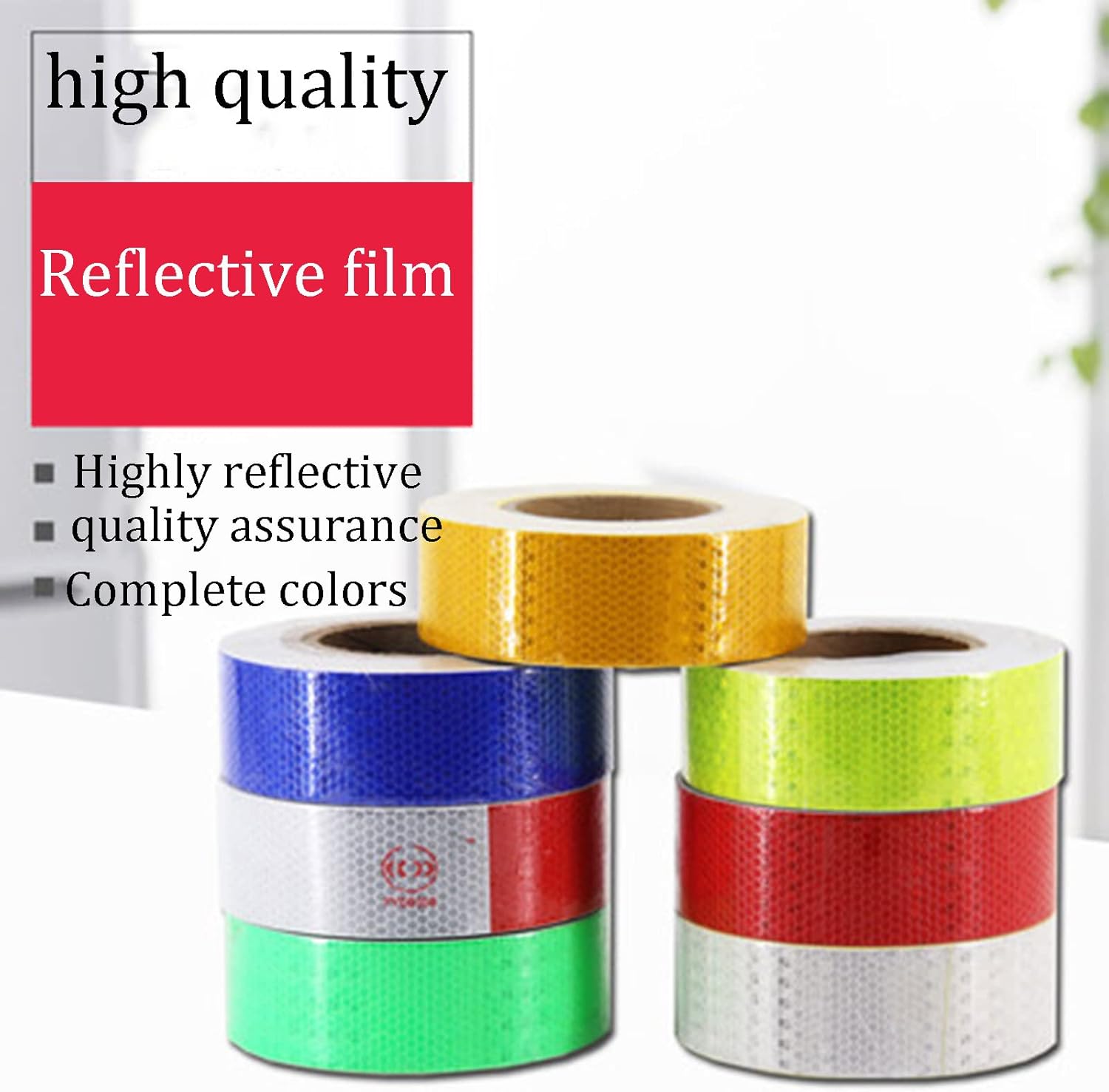 Reflective Tape - 2 Inch X 82 Feet High Visibility Safety Tape - Night Safety Sticker - High Intensity Waterproof - Warning Tape for Car Bike Bicycle,Fluorescent Green Tape