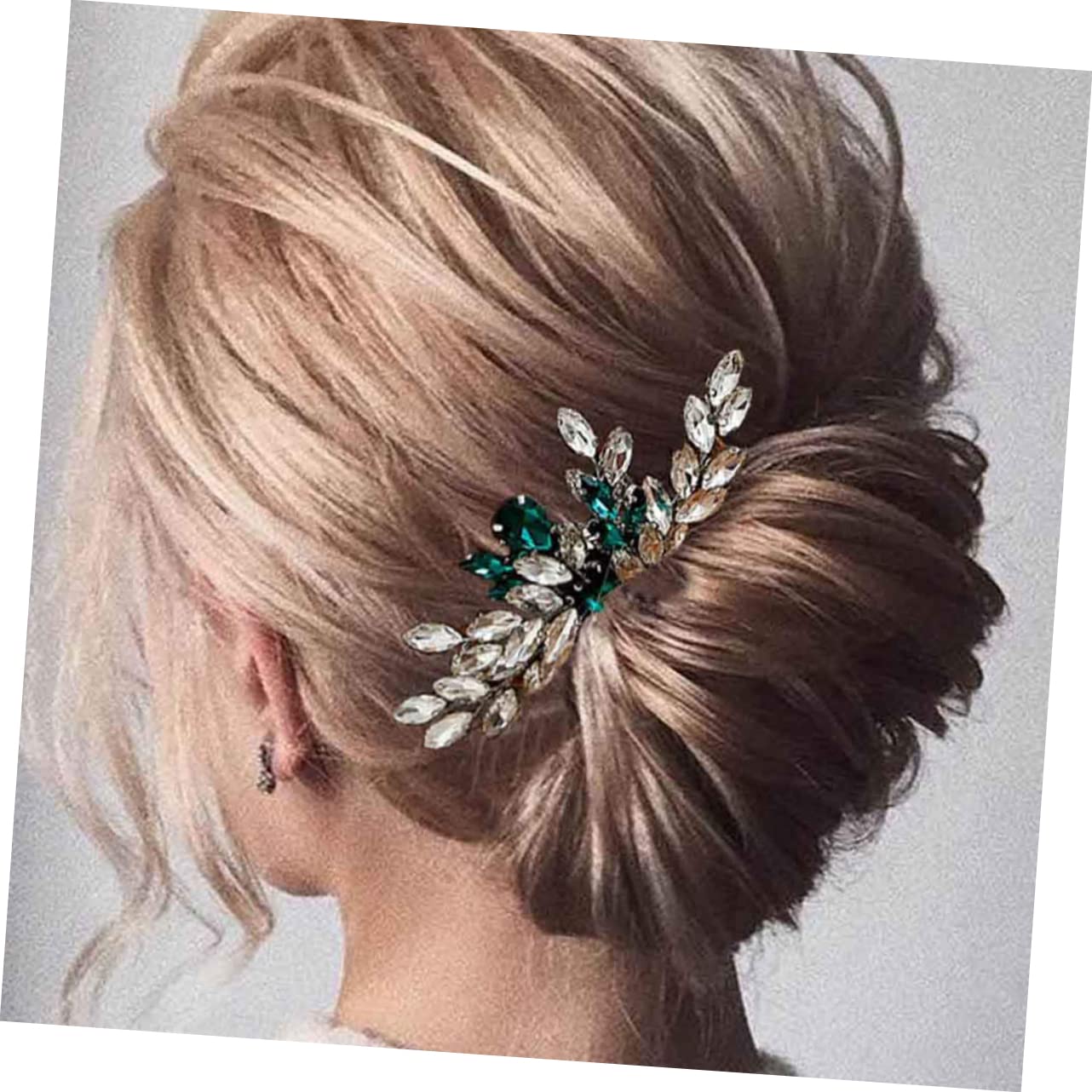 POPETPOP Lot De 4 Peignes À Cheveux Élégants Pour Mariée Avec Strass Accessoire Pour Enterrement De Vie De Jeune Fille Mariage Banquet
