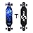 PINESKY 41 Inch Longboard Skateboard 9 Ply Natural Maple Complete Skateboard Cruiser for Cruising, Carving, Free-Style and Downhill with T-Tool Blue Sky
