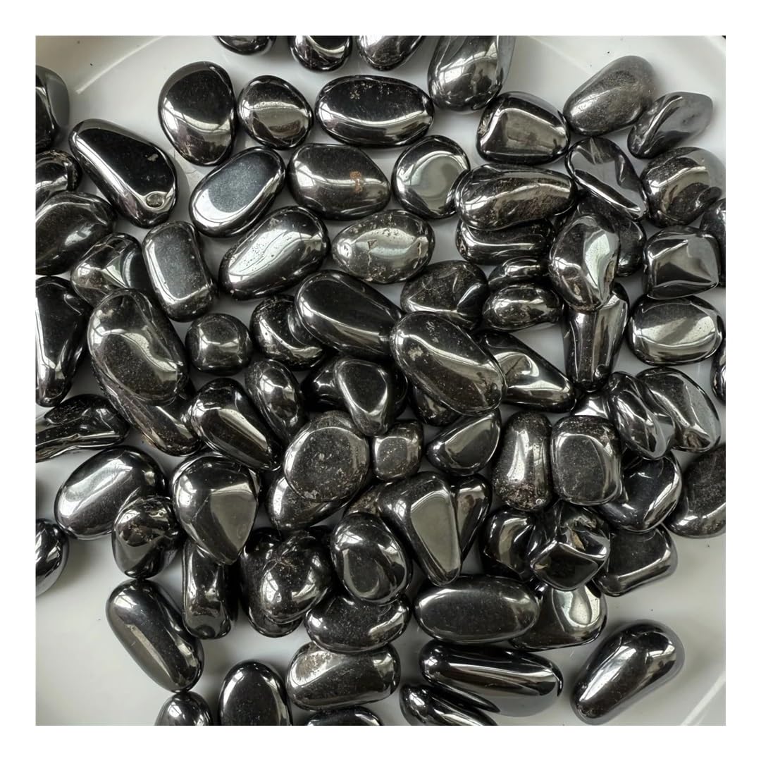 AARTERZZA 300g Hematite Stones, Polished Crystal Chips