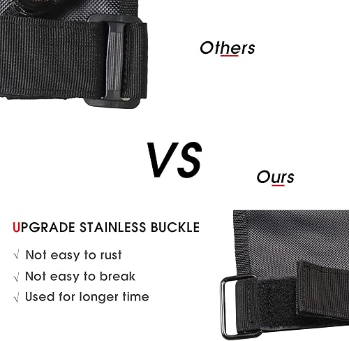 Miniatura 7 de Bestaoo 2 asas de agarre para barra antivuelco, mango de agarre de paracaídas para Jeep Wrangler YJ TJ JK JL y Gladiator JT 1955-2022 UTV ATV, apto