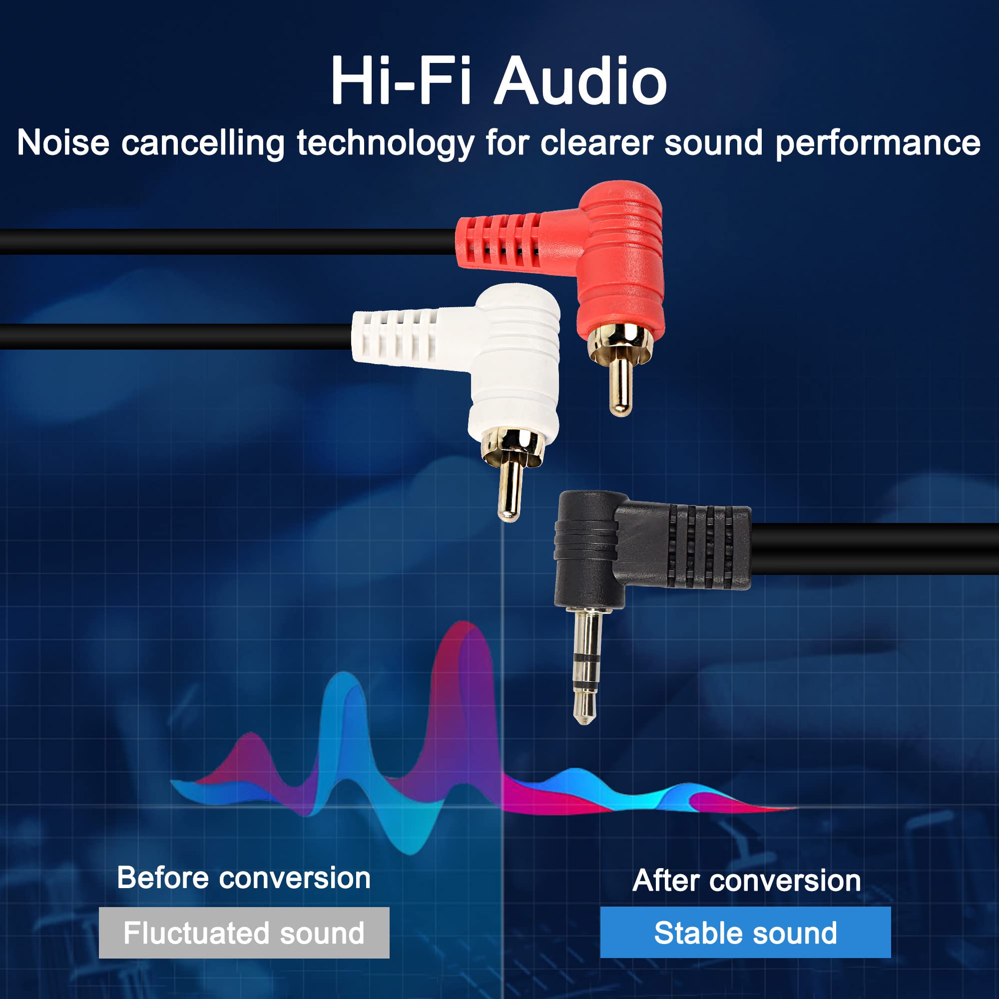 CAVO SPLITTER PREMIUM da XLR a doppio RCA Y per segnali audio chiari e CAVO SPLITTER PREMIUM da XLR a doppio RCA Y per segnali audio chiari e