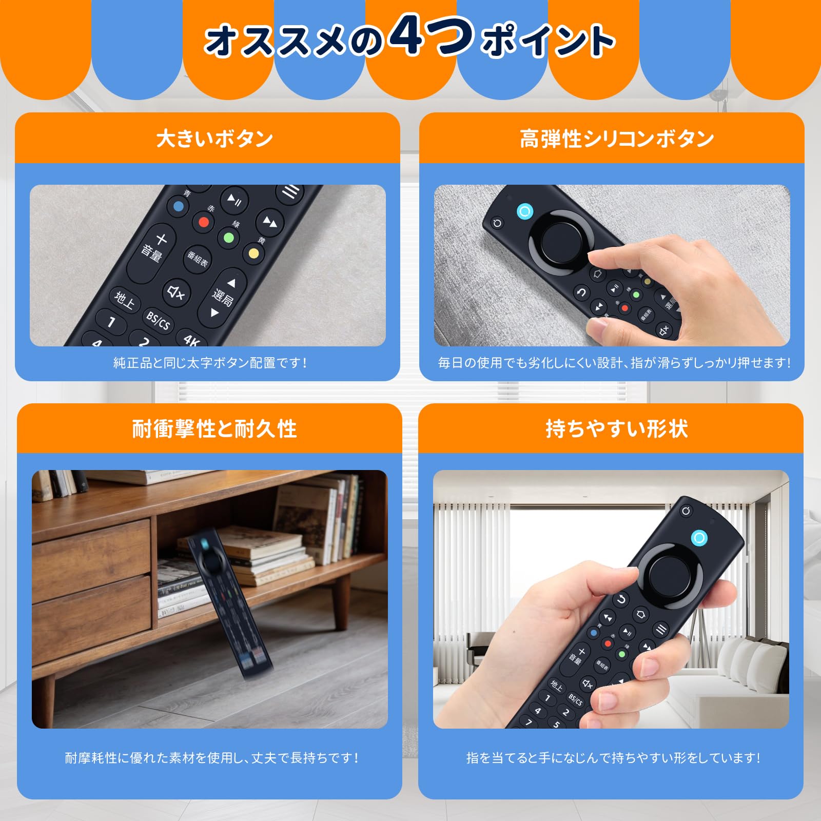 Amazon | WHENFOR テレビリモコン FUNAI用のリモコン (RF517) FRM