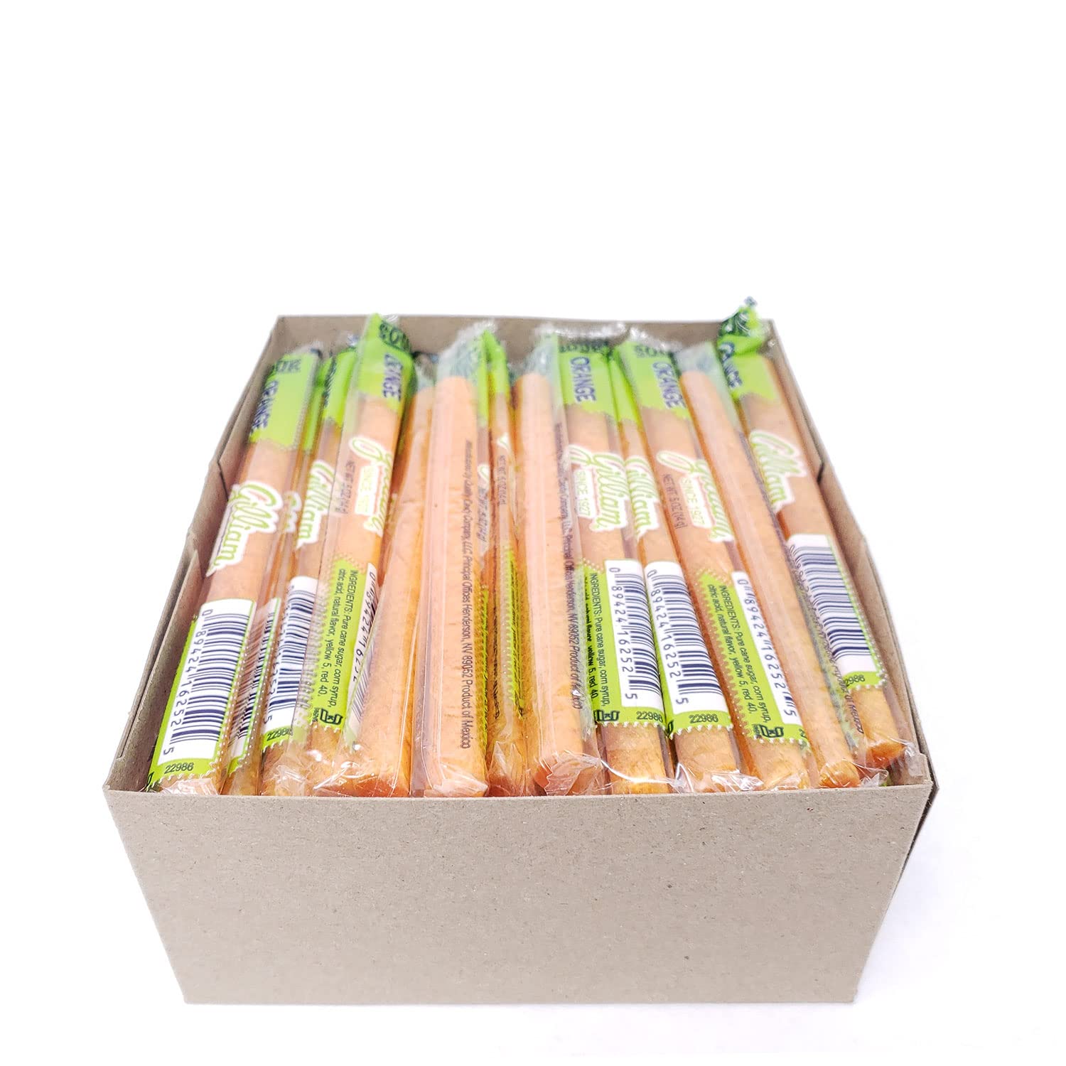 Gilliam Old Fashioned Candy Sticks Sour Orange 80 Ct Box