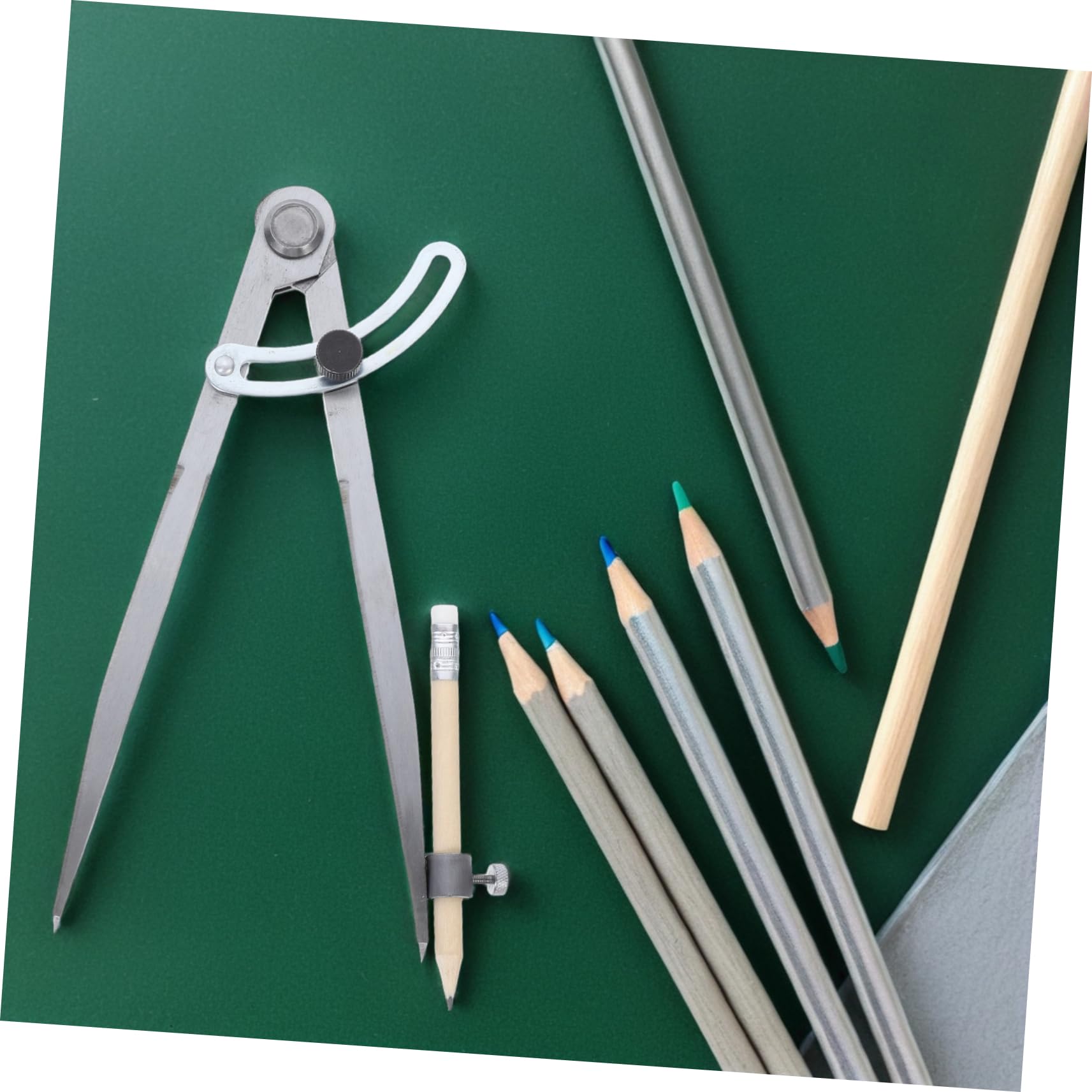 1set Compasso Da Disegno Professionale Con Portamatite Matite Strumento Di Precisione Per Geometria e Lavorazione Del Misurazioni Accurate e Versatile Per Progetti Di Design