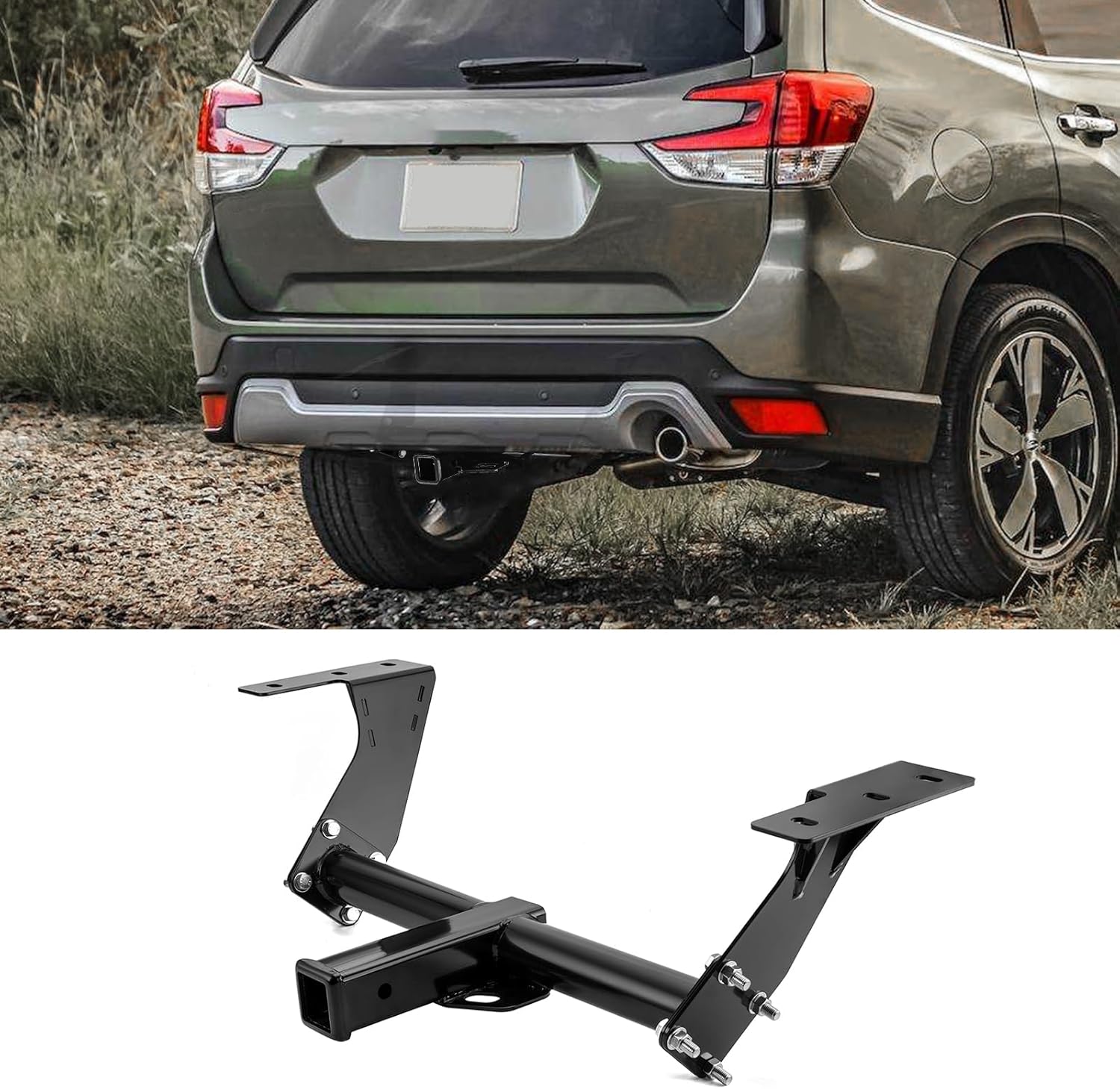 Class 3 Trailer Hitch 2" Receiver No Drilling Compatible with Subaru Forester All 2019-2026