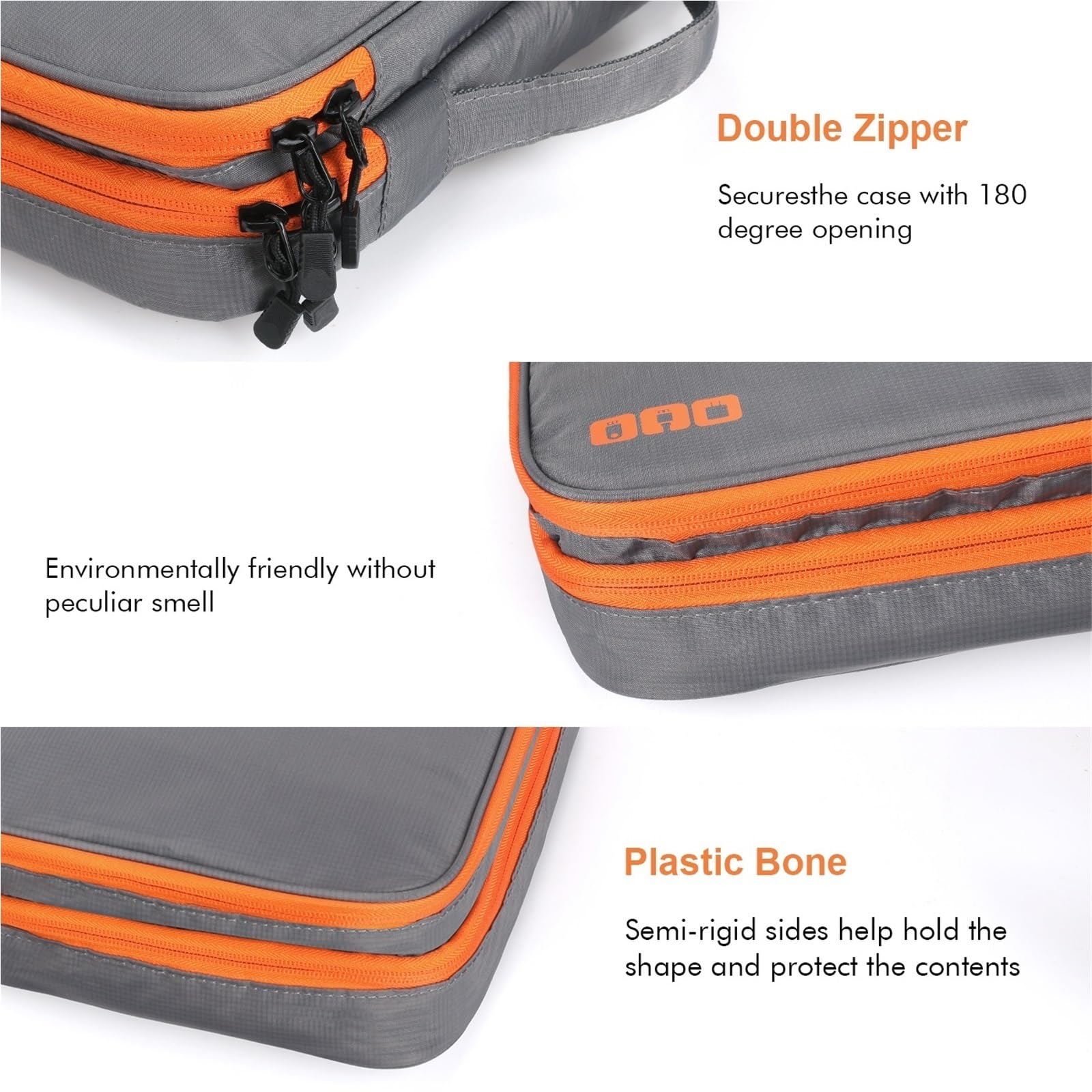 Borsa Organizer Per Cavi Custodia Da Viaggio For Accessori Elettronici Portatili 1PC, Borsa Organizer Cavi, Il Trasporto Di, Alimentazione, Unità Flash USB, Caricabatterie(Gray L)