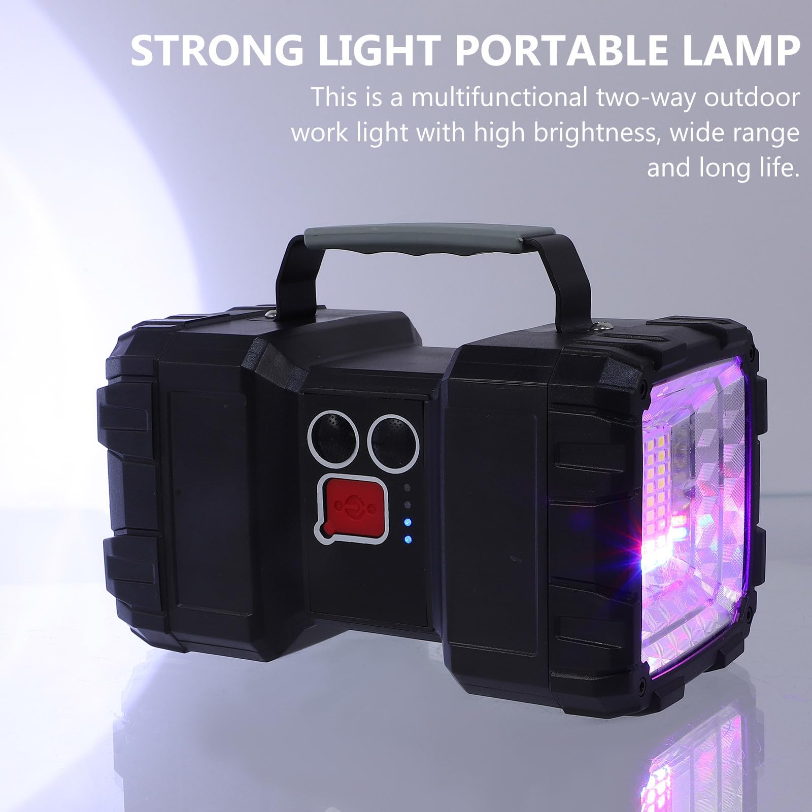 Torcia Ricaricabile Potente 50w L2+45smd Nero per Esterni | Ipx4, Formato Compatto Portatile, Spotlight 3 Livelli e Floodlight 4 Livelli