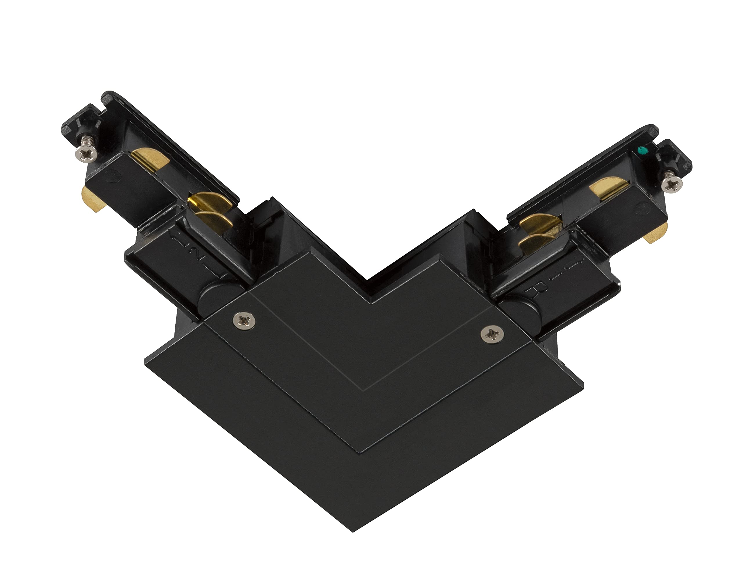 Connecteur en L S-TRACK noir pour sublimer l'éclairage de votre salon
