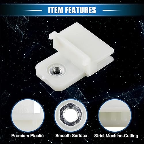 Miniatura 4 de 2 clips de retención de canal de vidrio para puerta de ventana, 1.69 x 1.38 x 0.75 pulgadas, clip de marco universal para automóvil, camión,