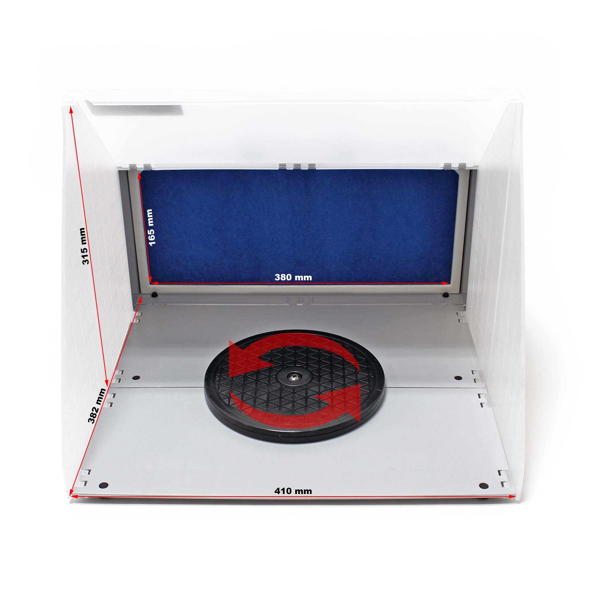 Wiltec Airbrush Absauganlage 3 m³/min 52 dB Filter erweiterbar Lackierkabine