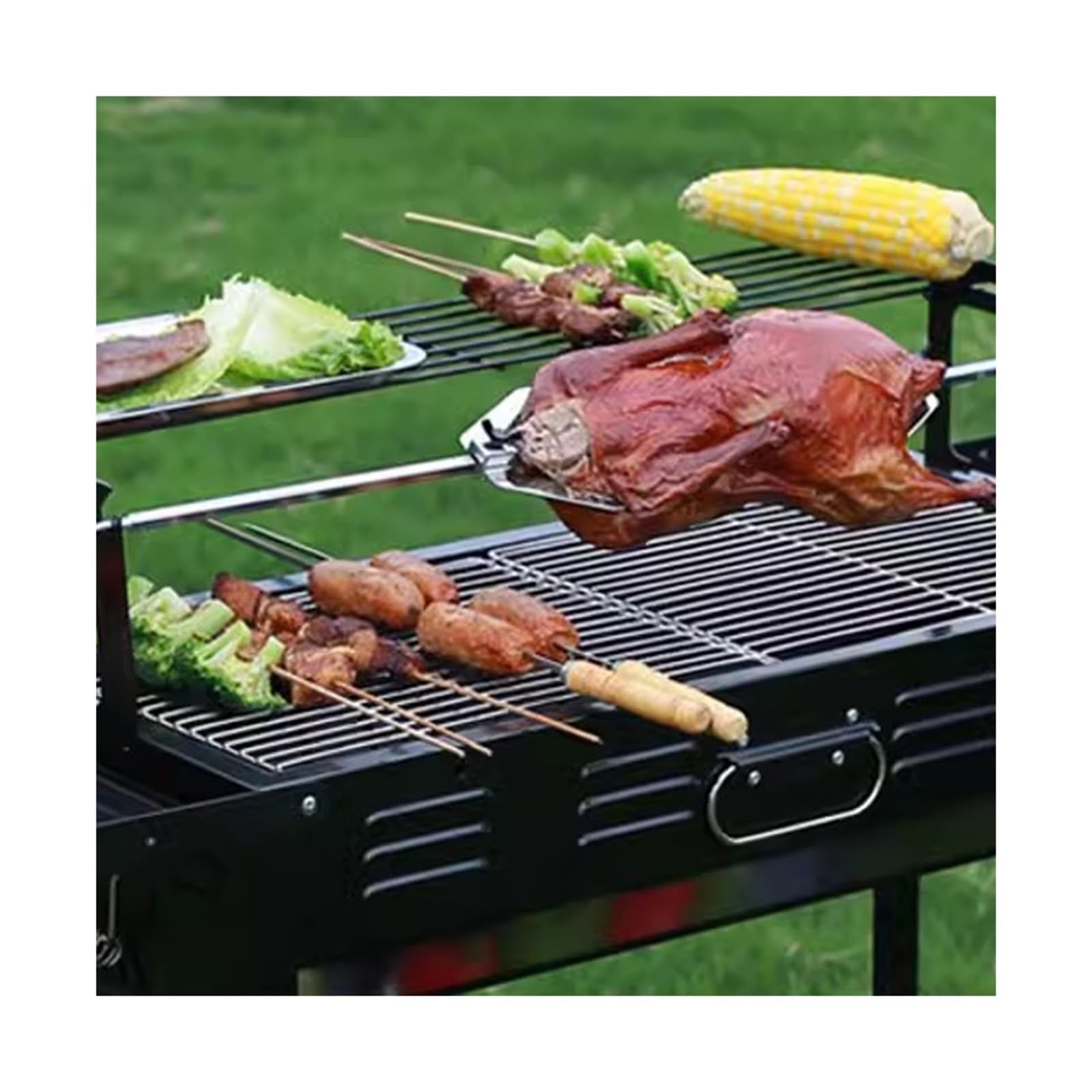 Griglia da Tavolo Fornello for Barbecue Domestico Multifunzionale, Campeggio all'aperto, Portatile, Pieghevole