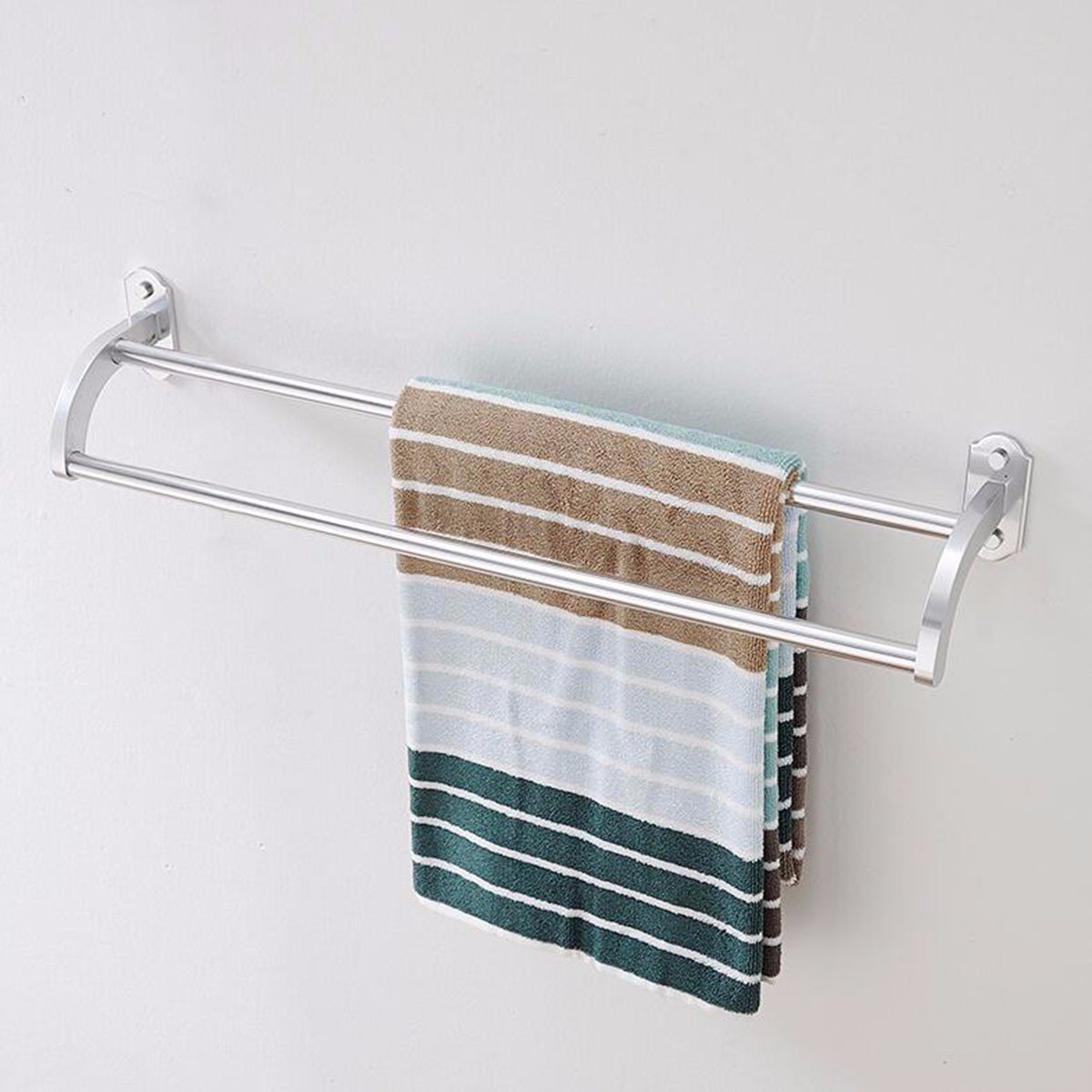 Handtuchhalter Bad Bügel Toilette Raum Aluminium Handtuchhalter Handtücher Handtuch H?ngen Zwei Rod 60Cm,60