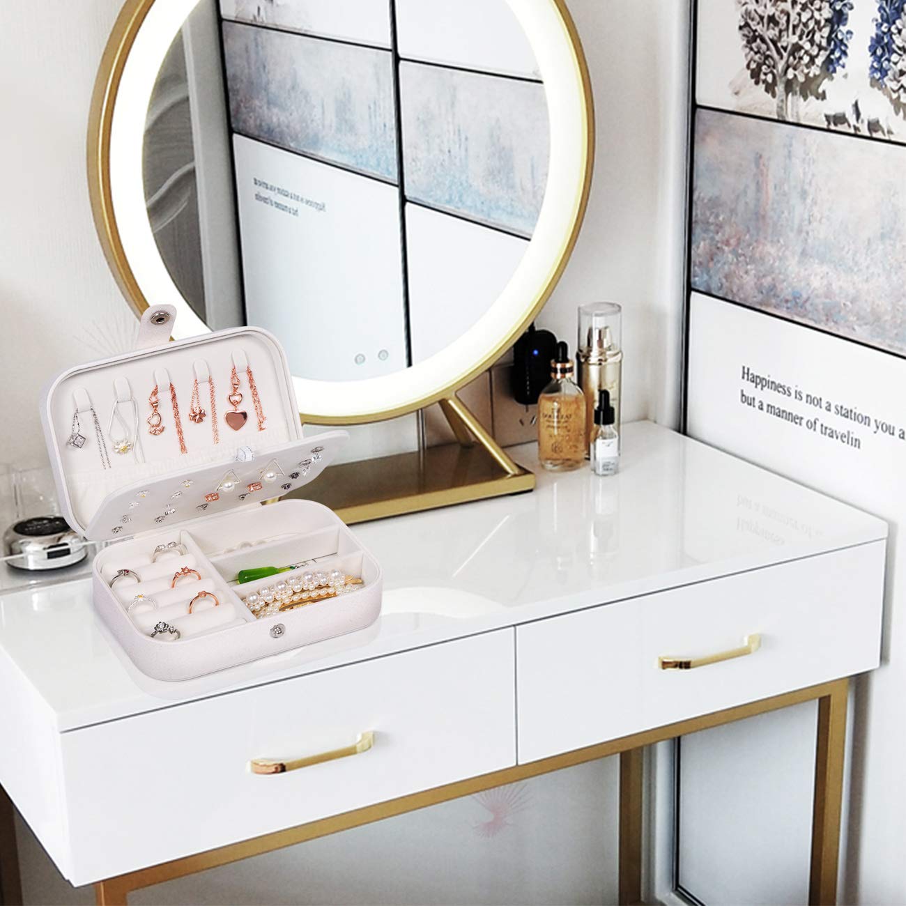 Bistup Boîte à Bijoux De Voyage – Petits Organiseurs De