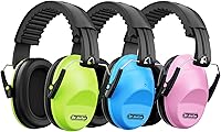 Drmeter EM100 Noise Cancelling Ear Muffs 27.4dB SNR for Kids Adults - Adjustable Hearing Protection 3 Pack for Concerts, Fireworks, Autism Sensory