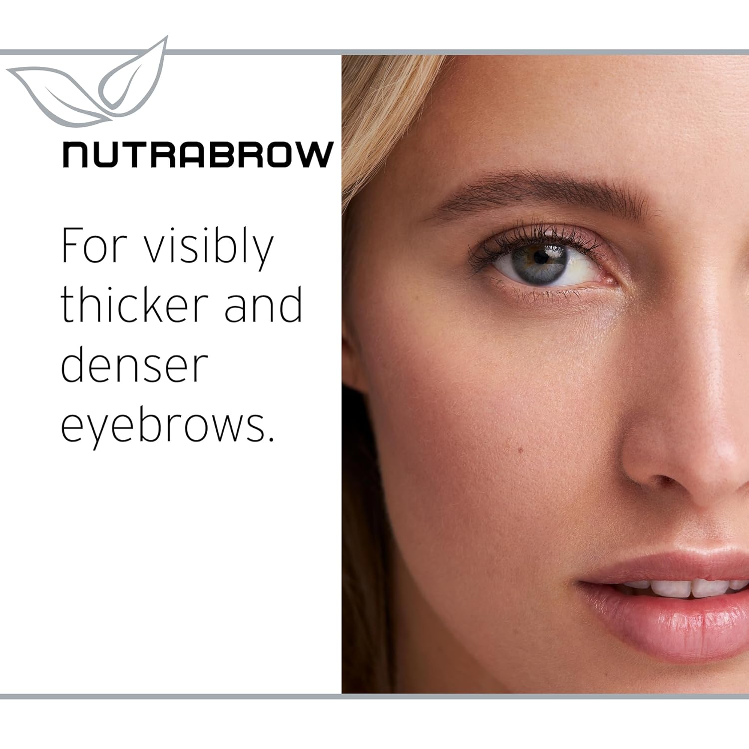 NutraBrow Eyebrow Enhancer - Eyebrow Growth Serum for Thicker Brows in 8-12 Weeks I Eyebrow Serum to Grow Brows I Made in Germany I 3ml