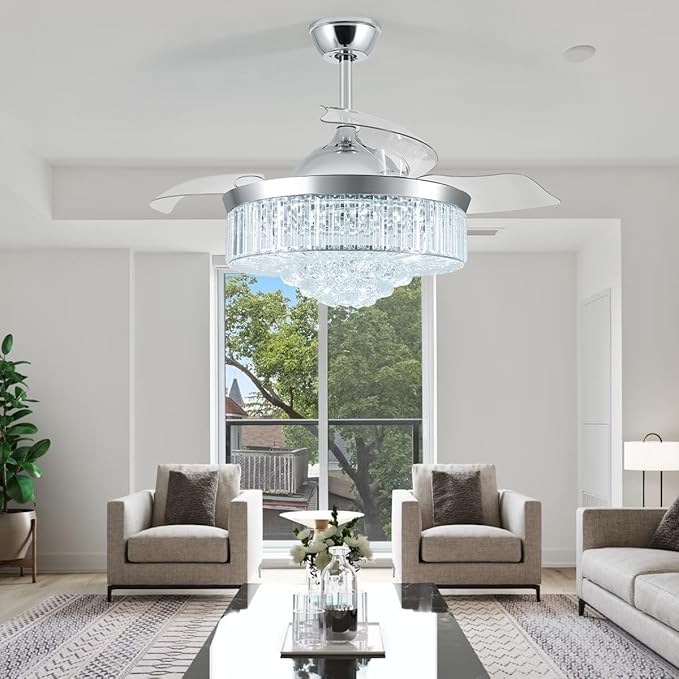 Ventilador de Techo 42'' con Luz LED y Control Remoto, 6 Vel miniatura 7