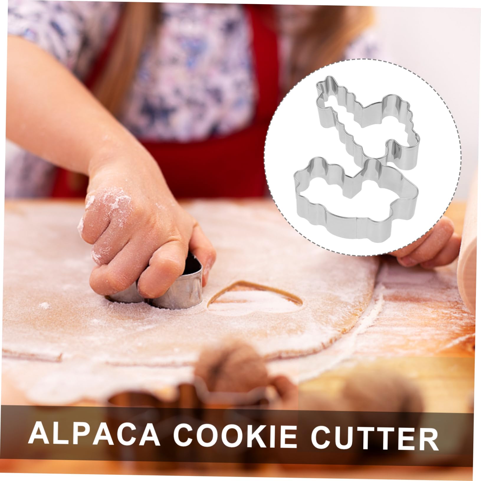 Zerodeko 4pièces Acier Inoxydable Moule à Biscuits Diy Alpaga Outil De Pâtisserie Pour Découper Sucre Ou Biscuits