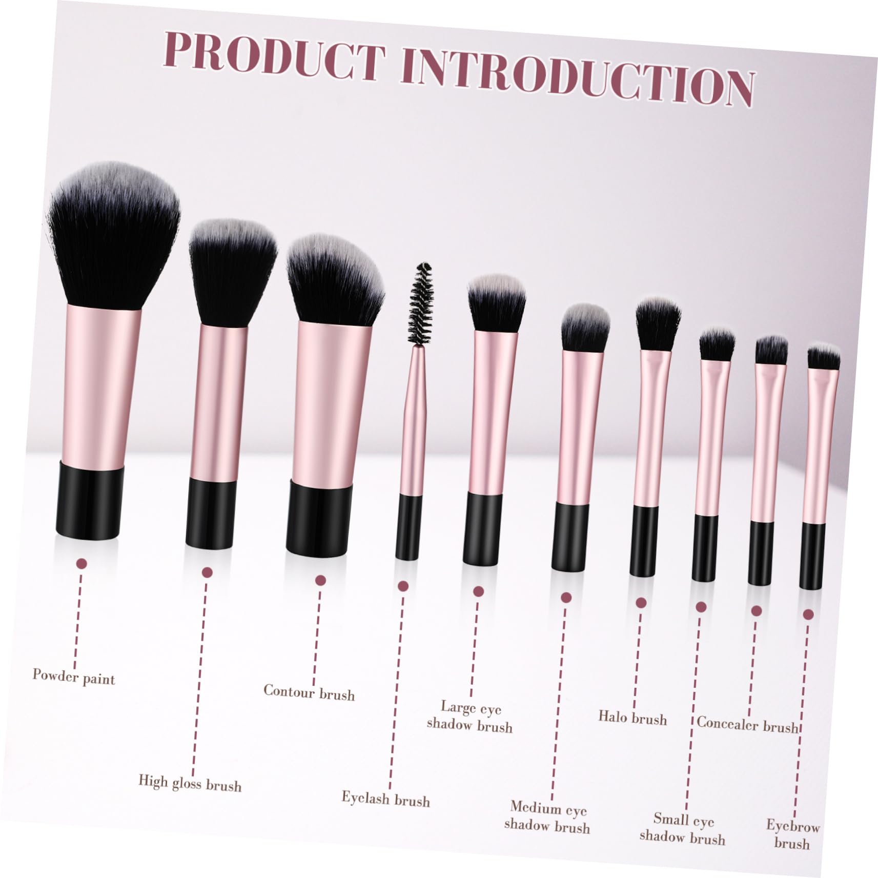 minkissy 40 Piezas mini juego de brochas de maquillaje brochas de maquillaje tamaño viaje mini pinceles de maquillaje Juego de brochas de maquillaje kit de brochas de maquillaje