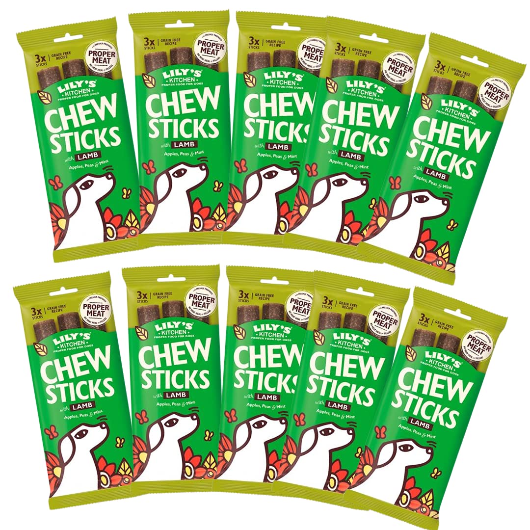 Made with Natural Ingredients Chew Sticks with Lamb Dog Treat 10 x 120g
