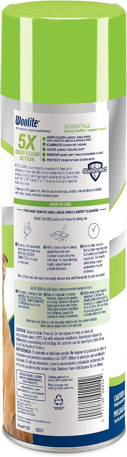 Bissell Woolite Advantage Heavy Traffic Carpet Foam 4 Pack, 3320 photo 2