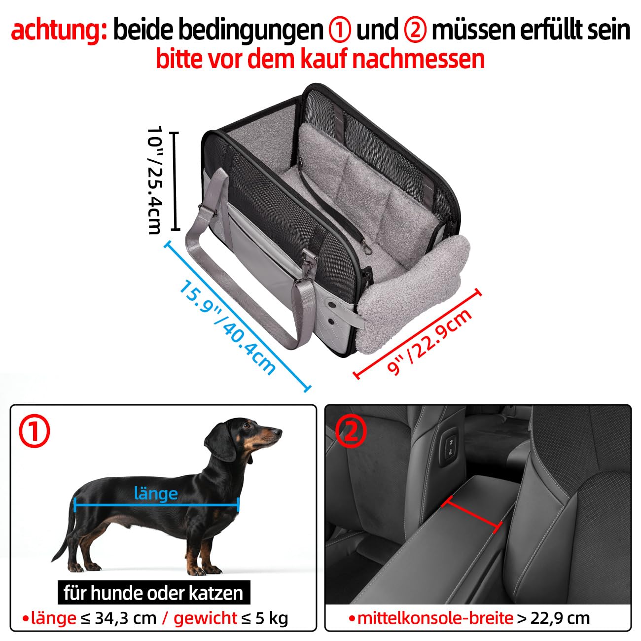 Pet Expansions Backloke per cani e gatti con apertura frontale a rete per finestre, portatile ed espandibile, borsa per il trasporto pieghevole (grigio)
