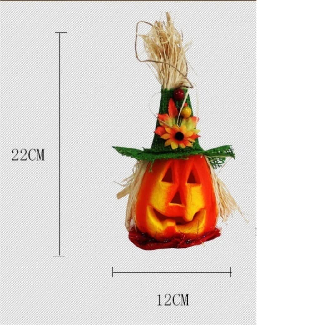 Latarnia na Halloween 2 Szt. Latarnia Z Dyni Na Halloween Migająca Lampka Dekoracyjna Pianki Dyniowej Rekwizyty Ozdoby Do Przechowywania Dekoracja na Halloween