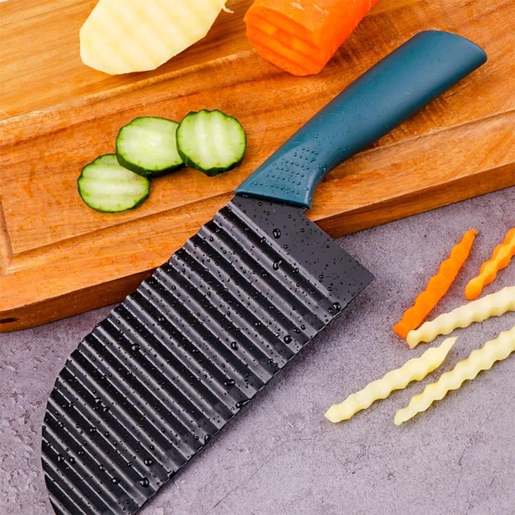 Crinkle Cutter Knife - Wave Slicer for Fries & Veggies -6