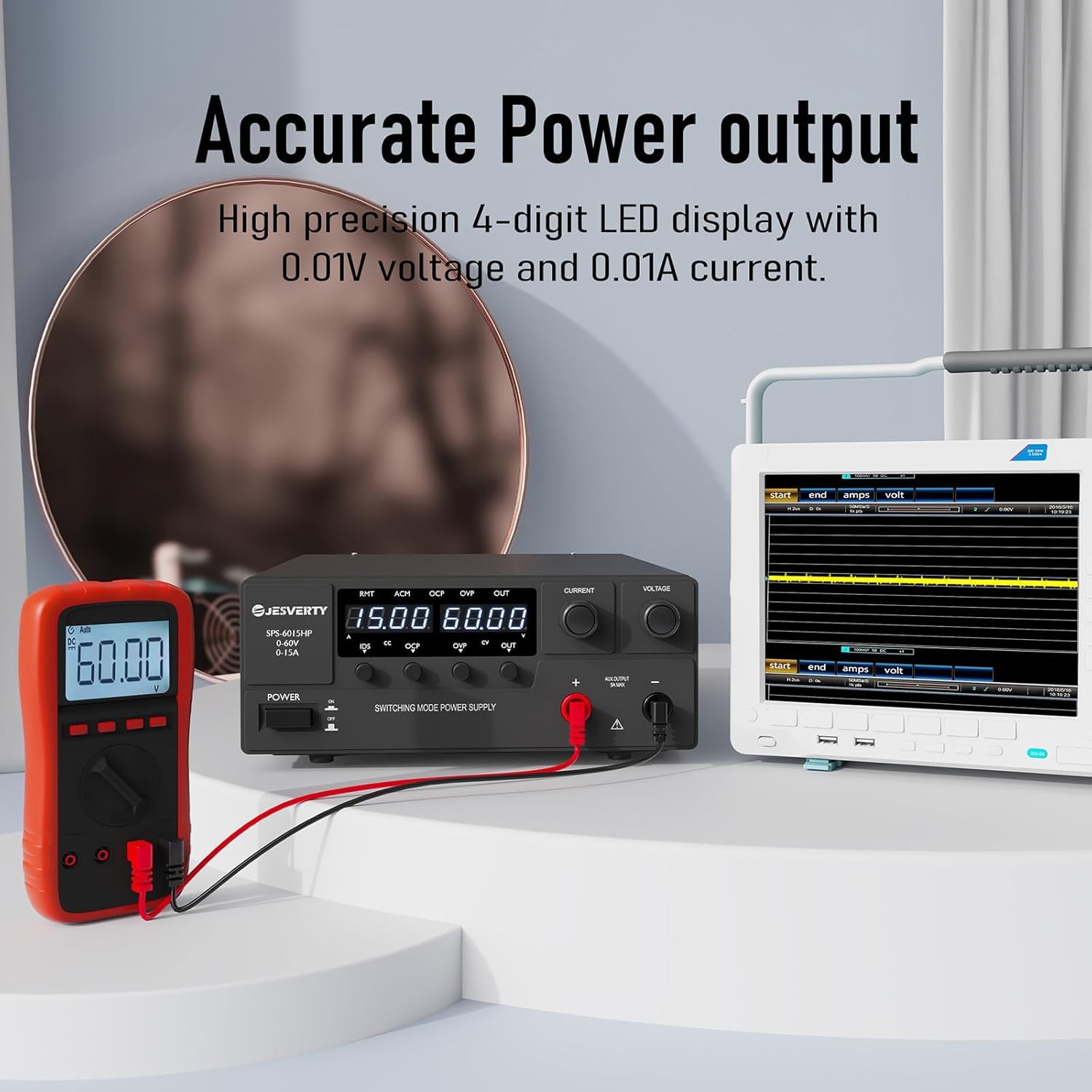 1 szt. programowalny zasilacz laboratoryjny 60 V15A High Power stołowy regulowany zasilacz sieciowy stabilizator prądu (30 V 20A-600 W)