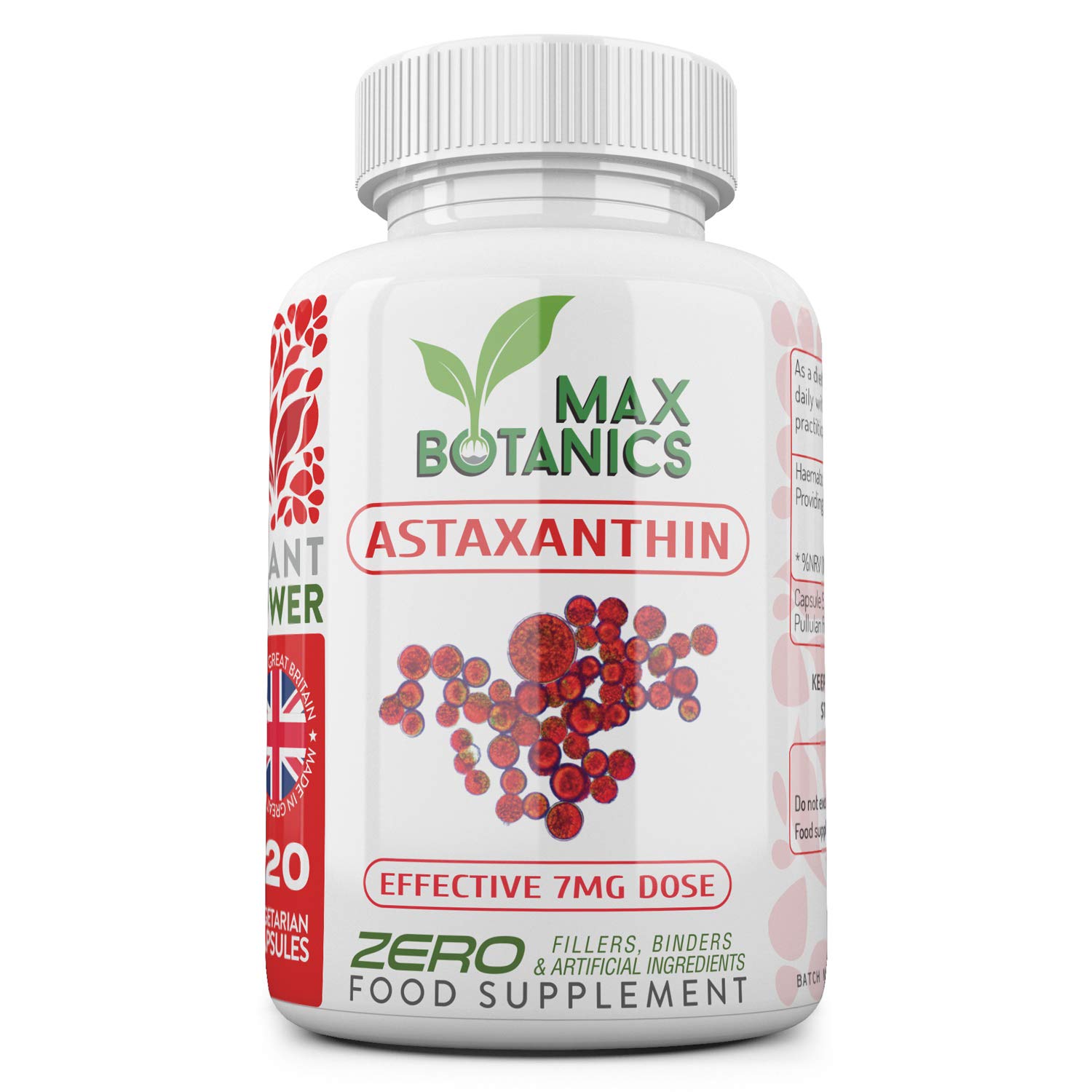 Astaxanthin Haematococcus Pluvialis 120 Capsules Pure and