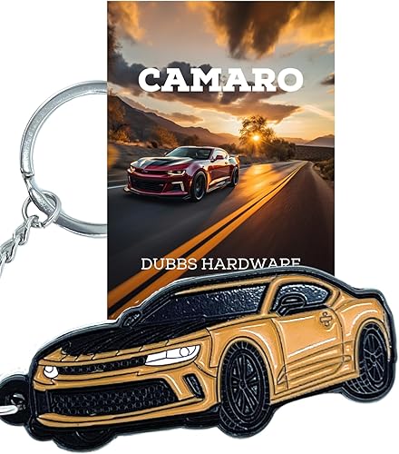 Dubbs Hardware Para accesorios de coche Mustang - Accesorios Camaro - Colores combinados - Llaveros esmaltados detallados