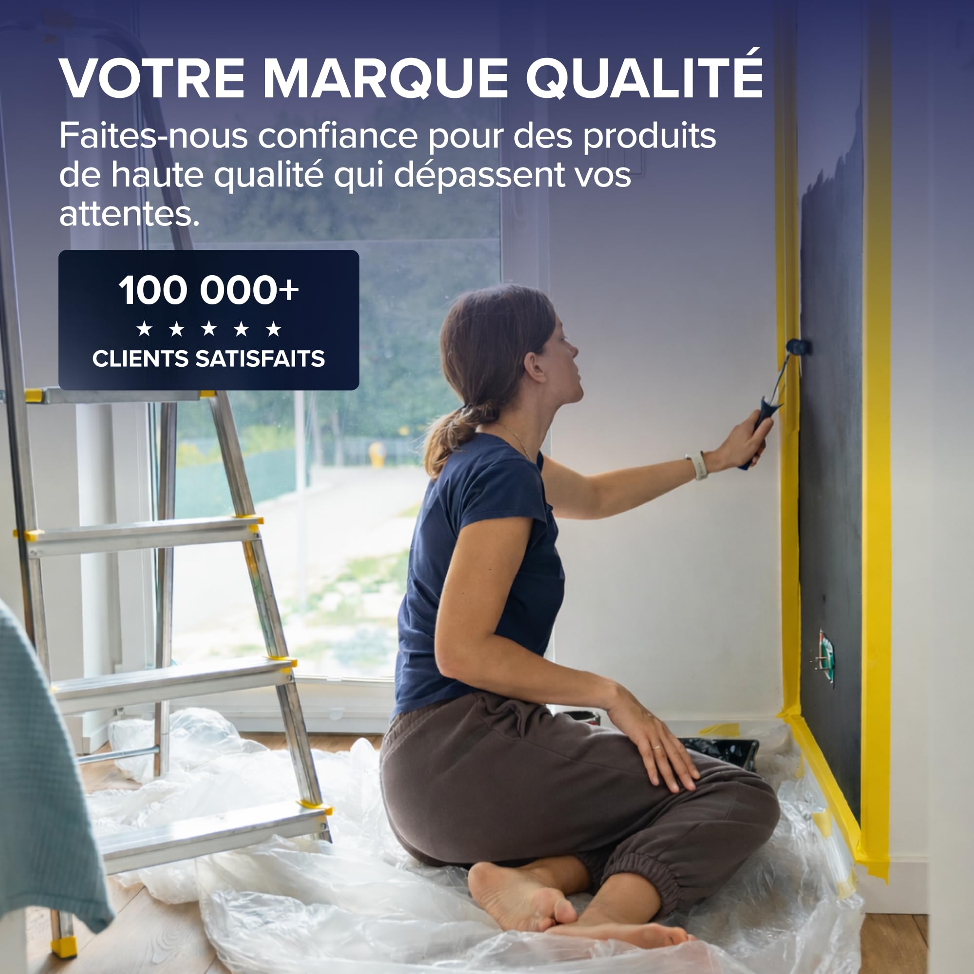 Plid® Ruban de Masquage Goldband 19 mm x 50 m Lot de 20 – Ruban Washi Peinture Fine – Masquage Précis Finitions – Retrait Propre Sans Résidu Intérieur Extérieur