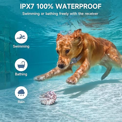 Miniatura 7 de Collar de choque para perro collar de entrenamiento para perros con control remoto de 34 millas collar electrónico recargable con 3 modos de