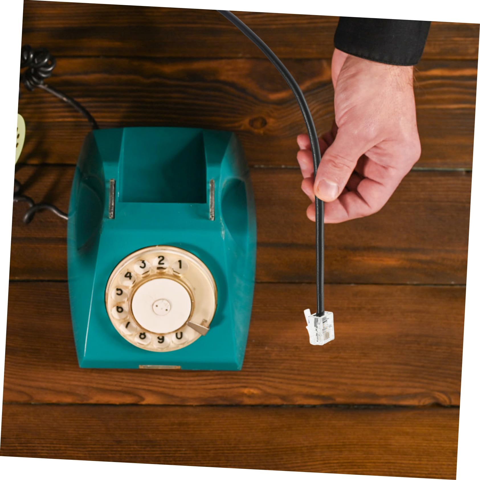 Artibetter 5pezzi Cavo Telefonico Estensibile Da Metri Per Telefoni Fissi Cavo Morbido Anti-ingarbugliamento Per Modem e Risponditori Soluzione Pratica Per Linee Telefoniche Domestiche