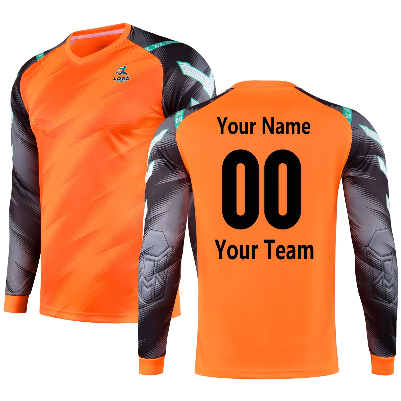 Uniformes de gardien de but personnalisés pour enfants, adolescents, garçons et filles, maillot adulte avec éponge