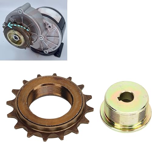 Miniatura 3 de HEEPDD Freewheel Juego de adaptadores de tracción izquierda de hierro, antideformación, rueda libre de bicicleta de alta resistencia, larga