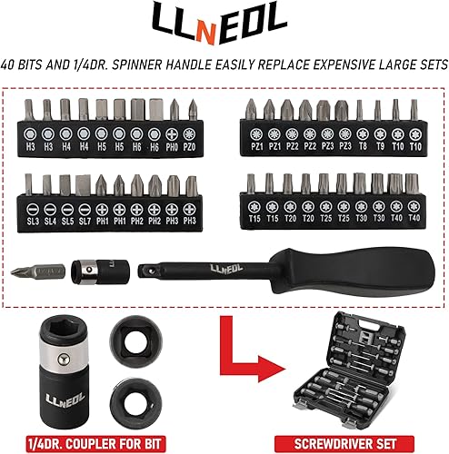 Miniatura 7 de LLNEDL Juego de llaves de impacto de 38, 95 piezas de llaves de vaso profundas y poco profundas, 6 puntos métricos y estándar completo  516"-34",