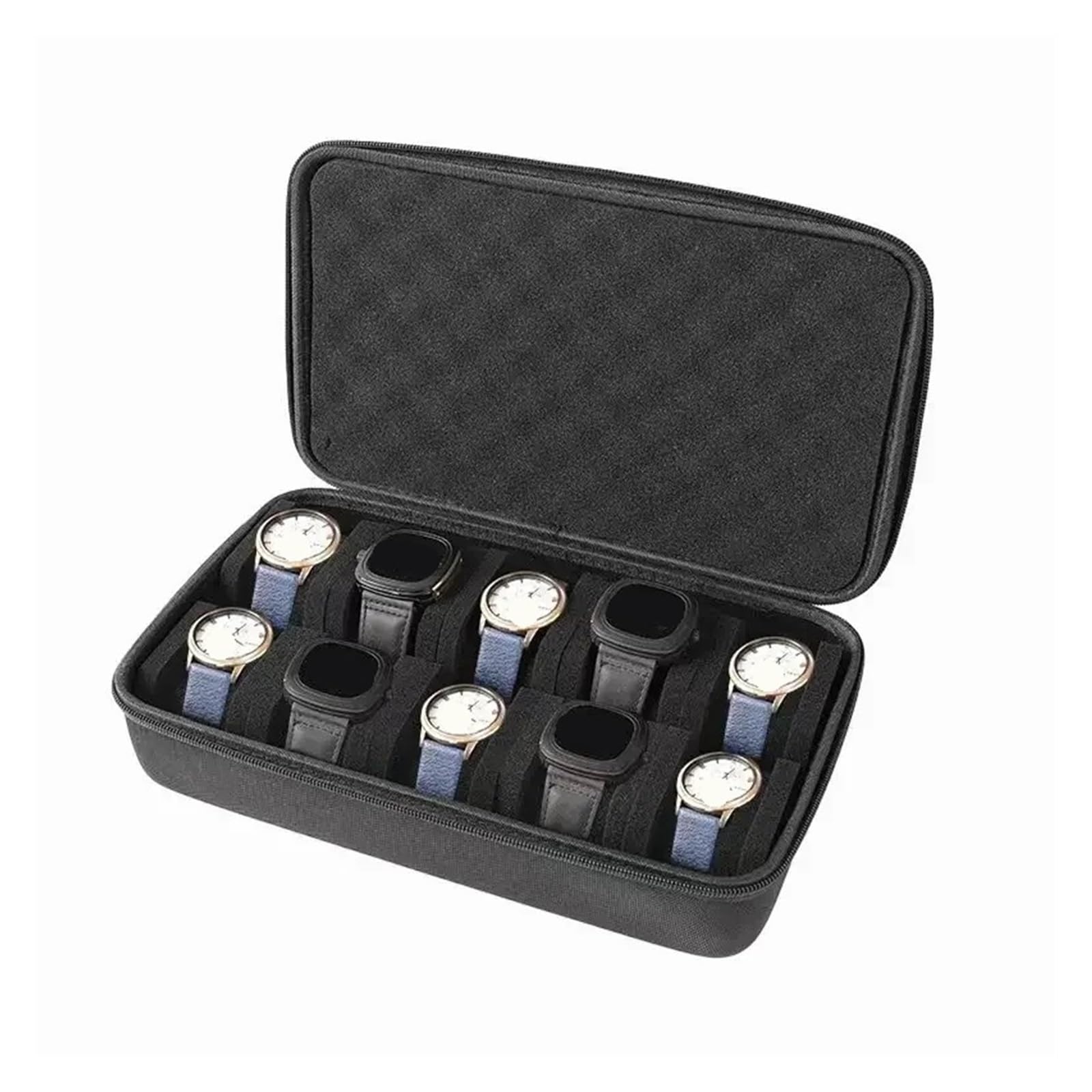 EKalgretrA Watch Case Watch Box Organizer for Men or Women，Watch Travel Case Portable Storage Display Holder for Wristwatches and Smart Watches