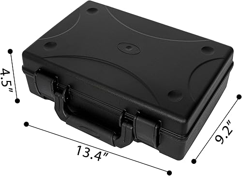Miniatura 59 de Estuche de transporte duro impermeable, caja de almacenamiento a prueba de golpes con espuma personalizable, caja de herramientas protectora