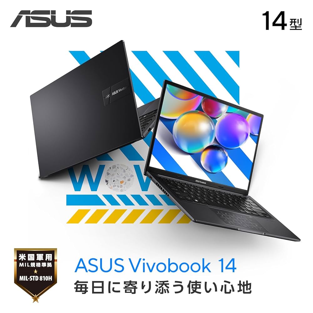 ASUS VivoBook 14インチ ノートPC ブラック Amazon.co.jp: ASUS ノートパソコン Vivobook 14 X1405VA 14型