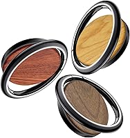 Vista 13 de Carveit Soporte de anillo para teléfono celular con diseño de madera maciza, soporte de metal compatible con iPhone 16 Pro Max 13 14 Galaxy S24