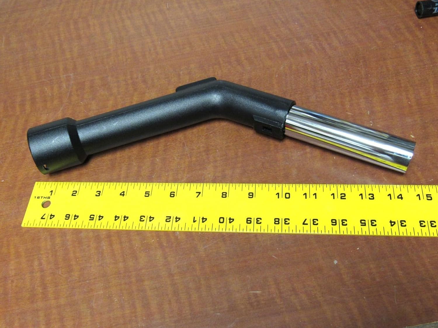 50' Central Vacuum Super Vacu Flex Hose Chrome 360 swivel handle， Replacement for Fit-All OEM