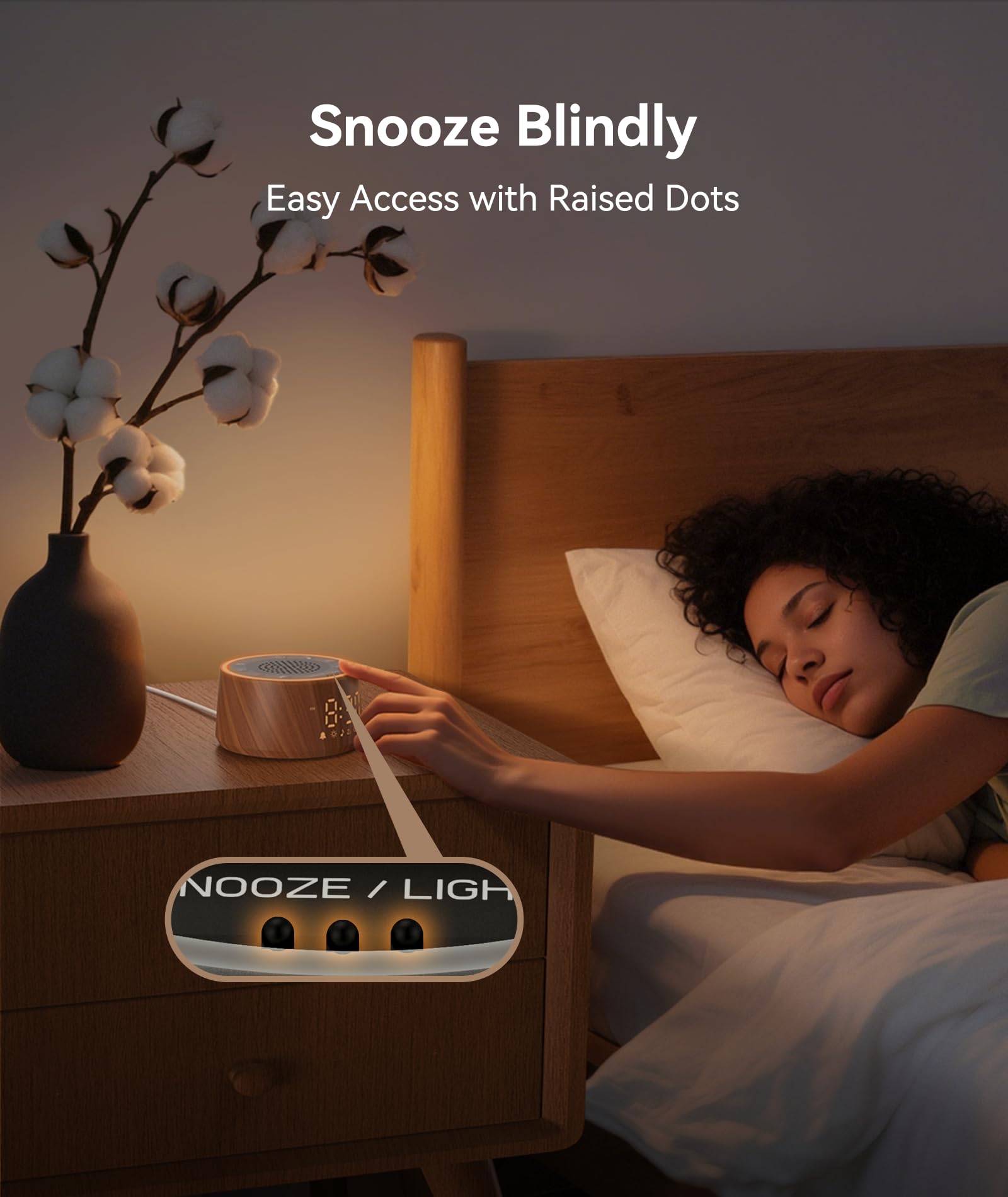 Dreamegg Veilleuse Bruit Blanc Bébé & Adulte avec Réveil Machine à Bruit Blanc 25 Sons Apaisants Lampe 10 Couleurs Minuterie 10–480min Écran et Lampe à 5 Niveaux de Luminosité 7 Sons d’Alarme