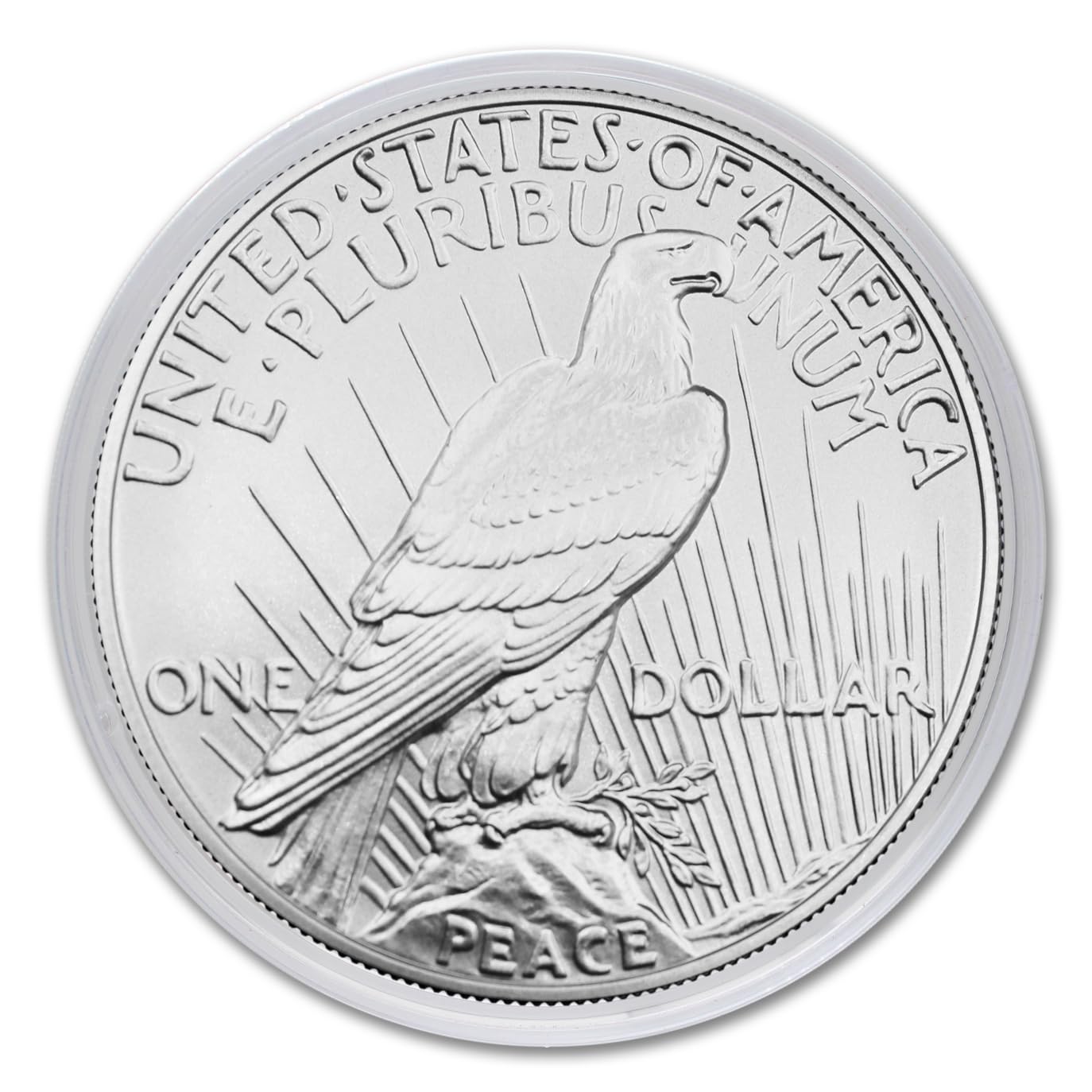 2023 Silver Peace Dollar Coin Brilliant Uncirculated (in Capsule) with Official Government Packaging and Certificate of Authenticity $1 BU