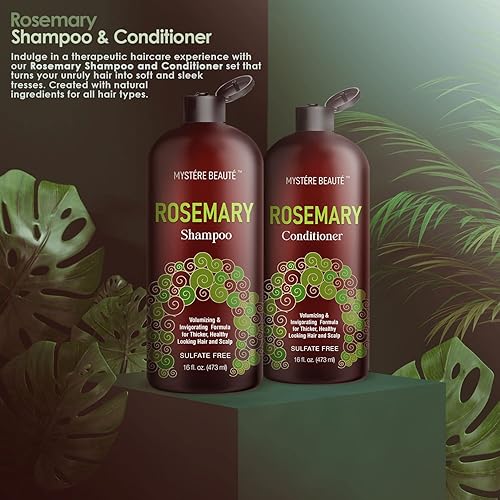 Miniatura 5 de Mystere Beaute - Juego de champú y acondicionador de romero y biotina, paquete