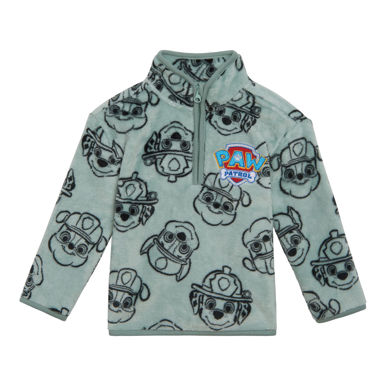 Paw Patrol Sudadera Woobie con media cremallera para niños pequeños a niños grandes (2T - 10-12)