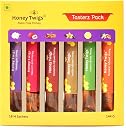 Honey Twigs Tasterz Honey Combo Pack - Himalayan Multiflora, Litchi, Cinnamon, Vanilla, Lemon and Turmeric Infused Honey : 3 Sachets x 6 flavors |Traceable Source | No Added Sugar gallery image