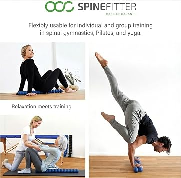 Spinefitter by Sissel® Blue Anthracite | Back in Balance | Releases Tension and blockages | Ideal for Pilates and Yoga