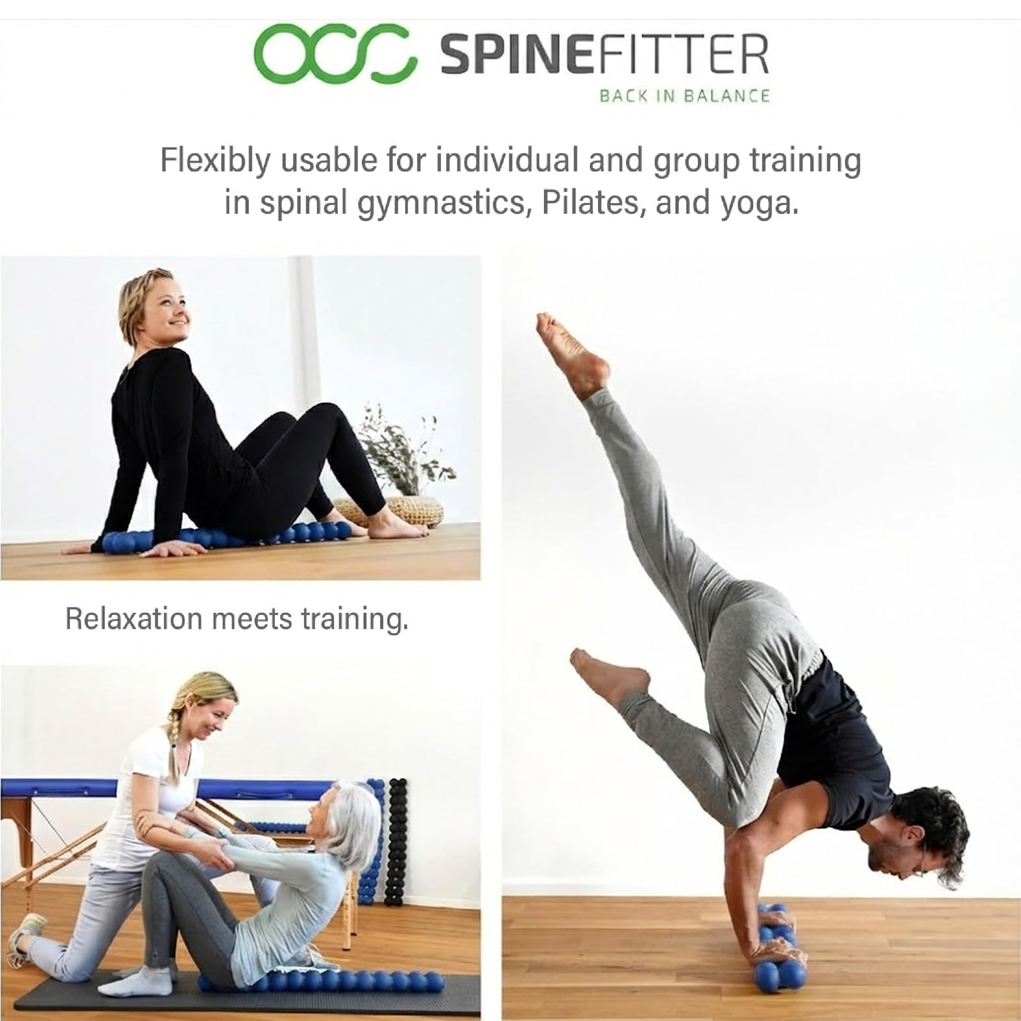 SPINEFITTER by SISSEL Blue | Massage Device for Back & Balance