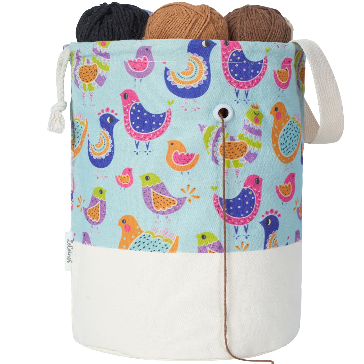 Yarn Bag, Large Crochet Bag Organizer, Yarn Storage Knitting Bags